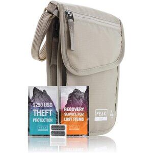 Peak Gear RFID Neck Wallet - The Original Travel Pouch with Adjustable